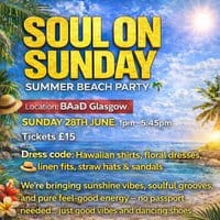 Soul On Sunday Summer Beach Party